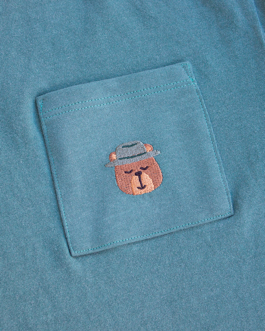 Camping Bear Pocket Tee