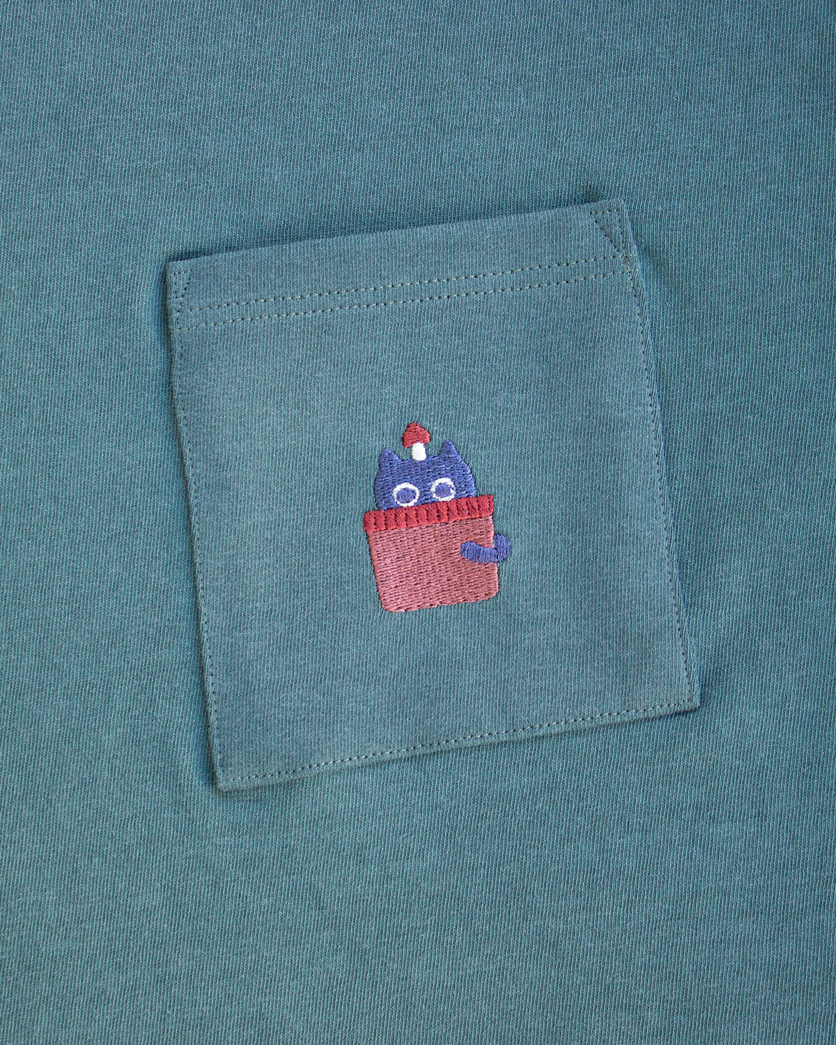 Potted Cat Pocket Tee