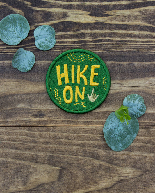 Hiked It Liked It Hiking Boot Embroidered Iron-On Patch – Winks For Days