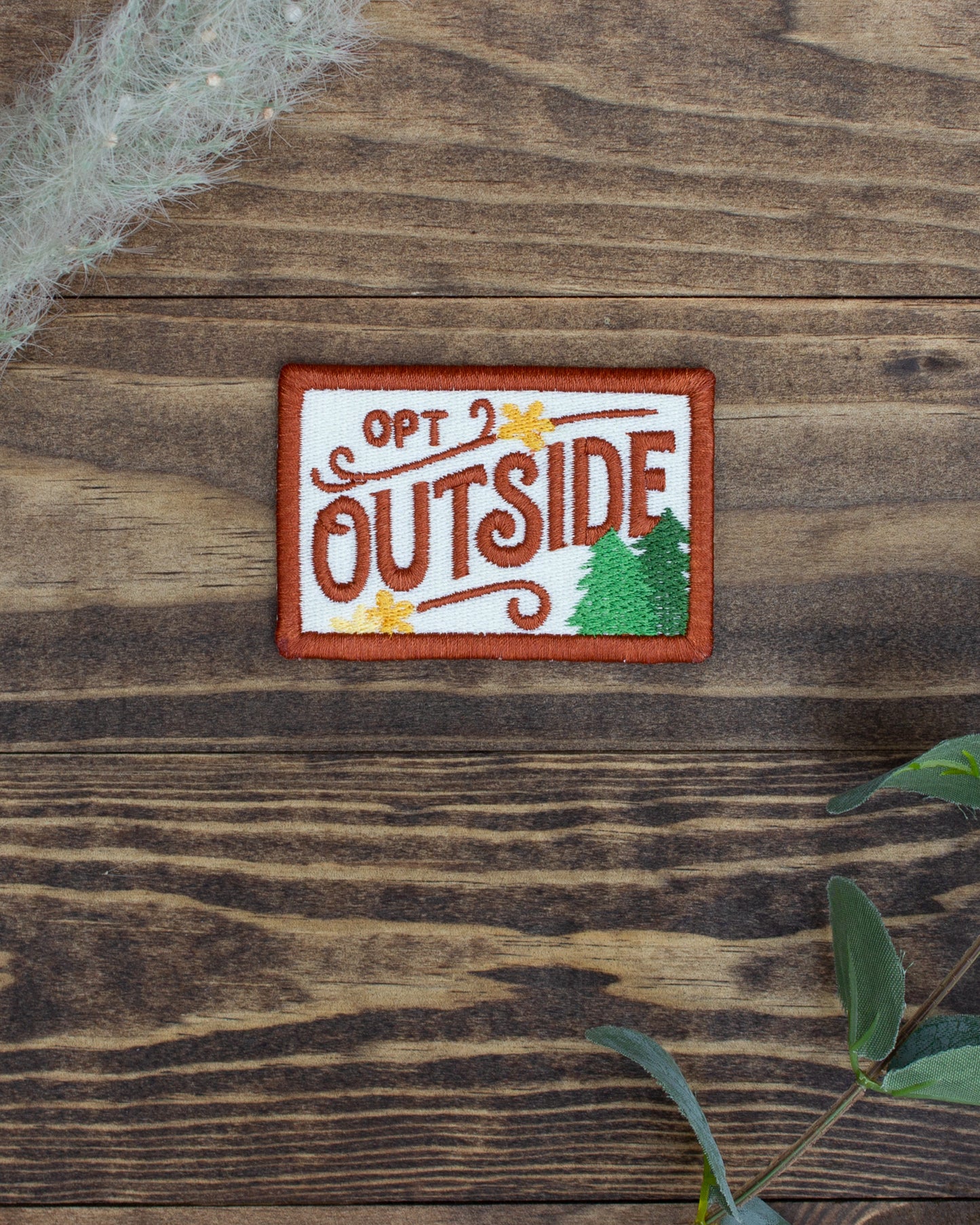 Opt Outside Embroidered Patch